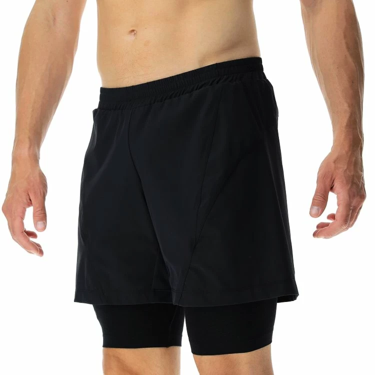 Pánské šortky UYN  RUNNING EXCELERATION OW PERFORMANCE 2IN1 SHORT Black XL