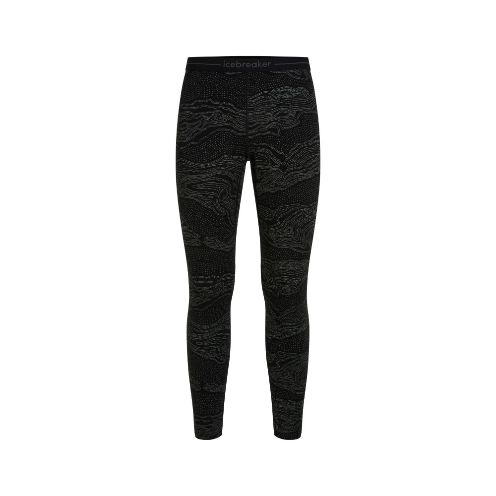 Pánské spodky Icebreaker Merino 260 Vertex Leggings Snow Guide Black/Galaxy/J  S