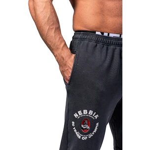 Pánské tepláky Nebbia NEBBIA x OLYMPIA Washed Sweat Joggers LEGEND 795 black