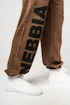 Pánské tepláky Nebbia  Washed-off Gym Sweatpants Baggy Style GYM BRO 373 Ligth Brown