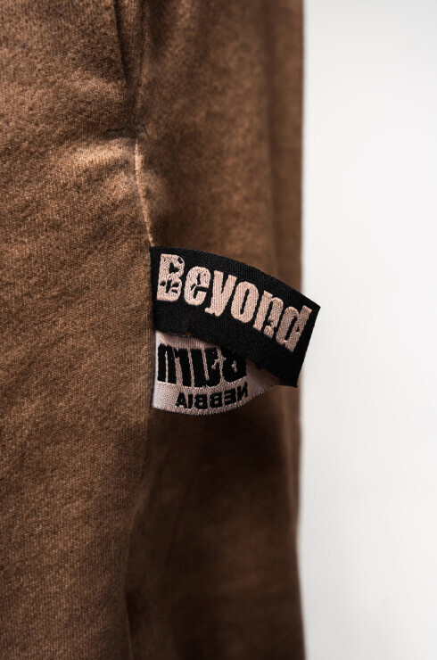 Pánské tepláky Nebbia  Washed-off Gym Sweatpants Baggy Style GYM BRO 373 Ligth Brown L - thumb (6)