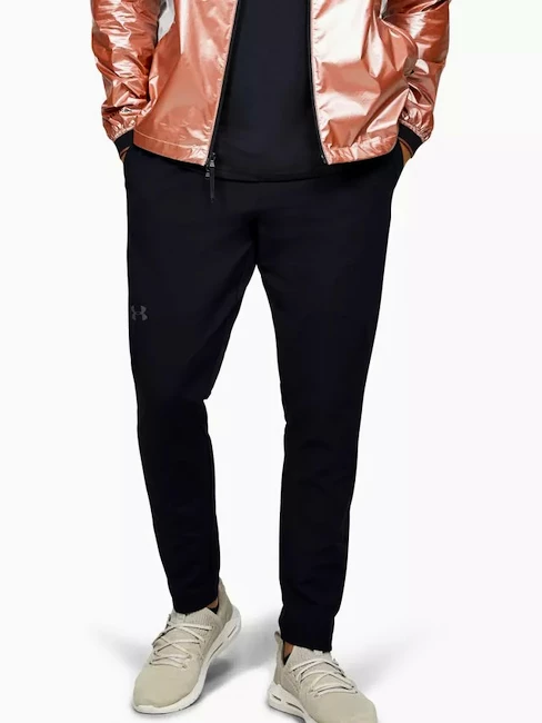 Pánské tepláky Under Armour  UNSTOPPABLE TAPERED PANTS Black