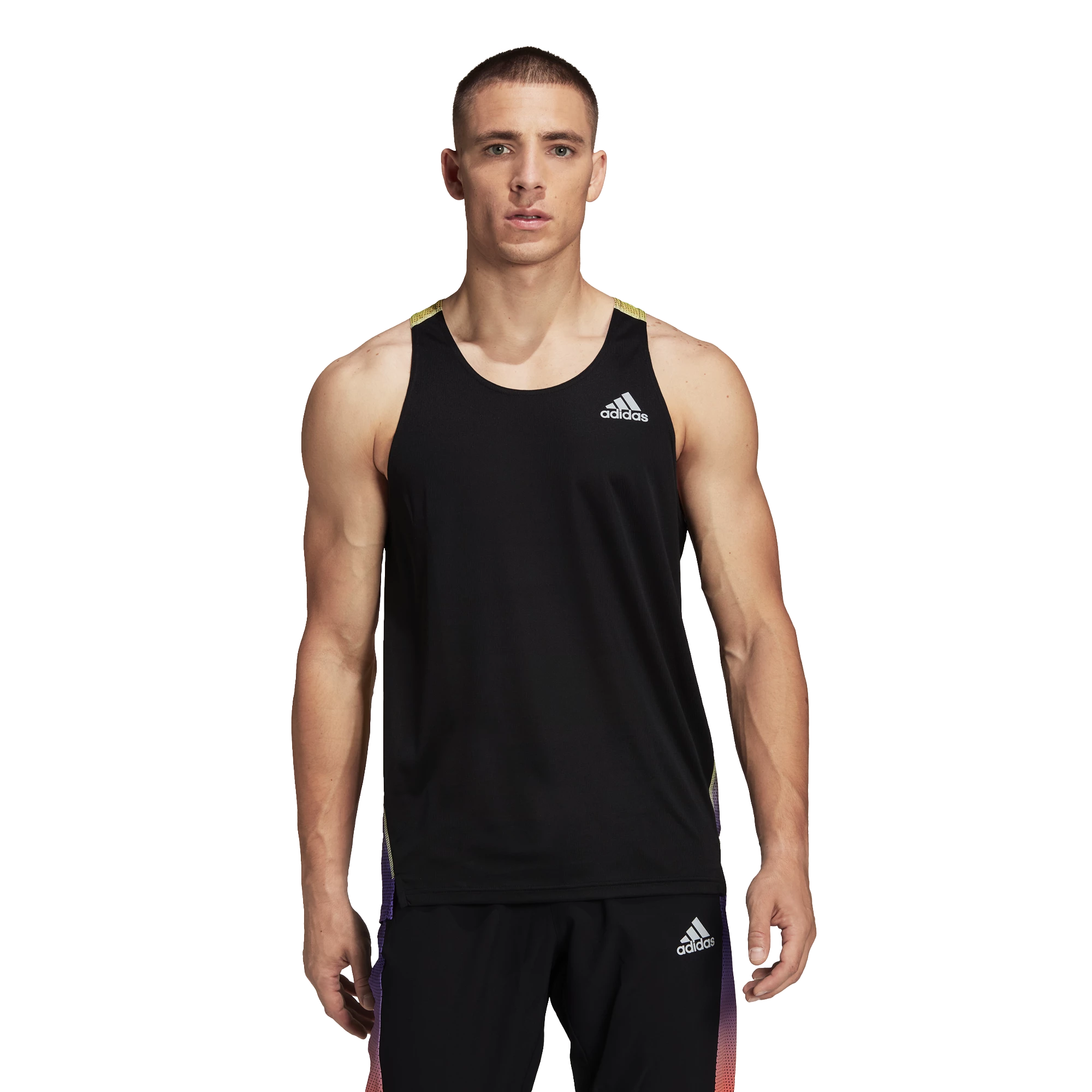 Pánské tílko adidas Own The Run Colorblock Black