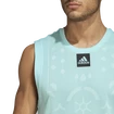 Pánské tílko adidas  Paris Sleeveless Aqua