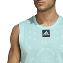 Pánské tílko adidas  Paris Sleeveless Aqua