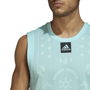 Pánské tílko adidas  Paris Sleeveless Aqua