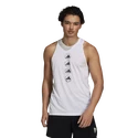 Pánské tílko adidas  Run Logo Tank White