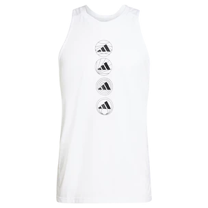 Pánské tílko adidas  Run Logo Tank White