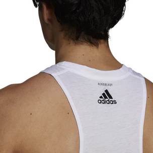 Pánské tílko adidas  Run Logo Tank White