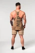 Pánské tílko Nebbia  Washed-off Oversized Stringer MAX OUT 359 Light Brown