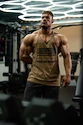 Pánské tílko Nebbia  Washed-off Oversized Stringer MAX OUT 359 Light Brown