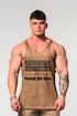 Pánské tílko Nebbia  Washed-off Oversized Stringer MAX OUT 359 Light Brown XL