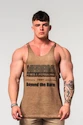 Pánské tílko Nebbia  Washed-off Oversized Stringer MAX OUT 359 Light Brown XL