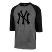 Pánské tričko 47 Brand Club Imprint Raglan MLB New York Yankees šedé