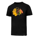 Pánské tričko 47 Brand Club Tee NHL Chicago Blackhawks černé