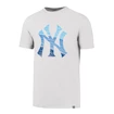Pánské tričko 47 Brand Splitter Tee MLB New York Yankees White/Blue Neon