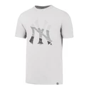 Pánské tričko 47 Brand Splitter Tee MLB New York Yankees White/Grey Neon