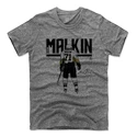 Pánské tričko 500 LEVEL Hyper K NHL Pittsburgh Penguins Jevgenij Malkin 71 šedé