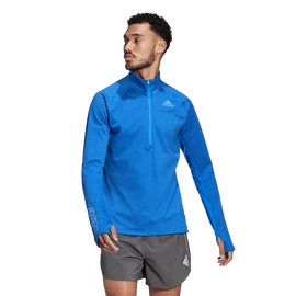 Pánské tričko adidas Adizero 1/2 Zip Blue Rush