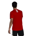 Pánské tričko adidas Aeroready 3-Stripes Back Tee Scarlet