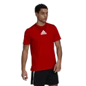 Pánské tričko adidas Aeroready 3-Stripes Back Tee Scarlet