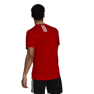 Pánské tričko adidas Aeroready 3-Stripes Back Tee Scarlet