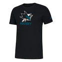 Pánské tričko adidas Amplifier SS Tee NHL San Jose Sharks