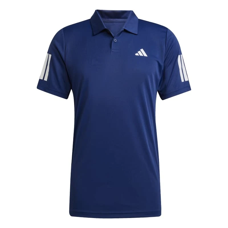 Pánské tričko adidas  Club 3 Stripes Polo Dark Blue