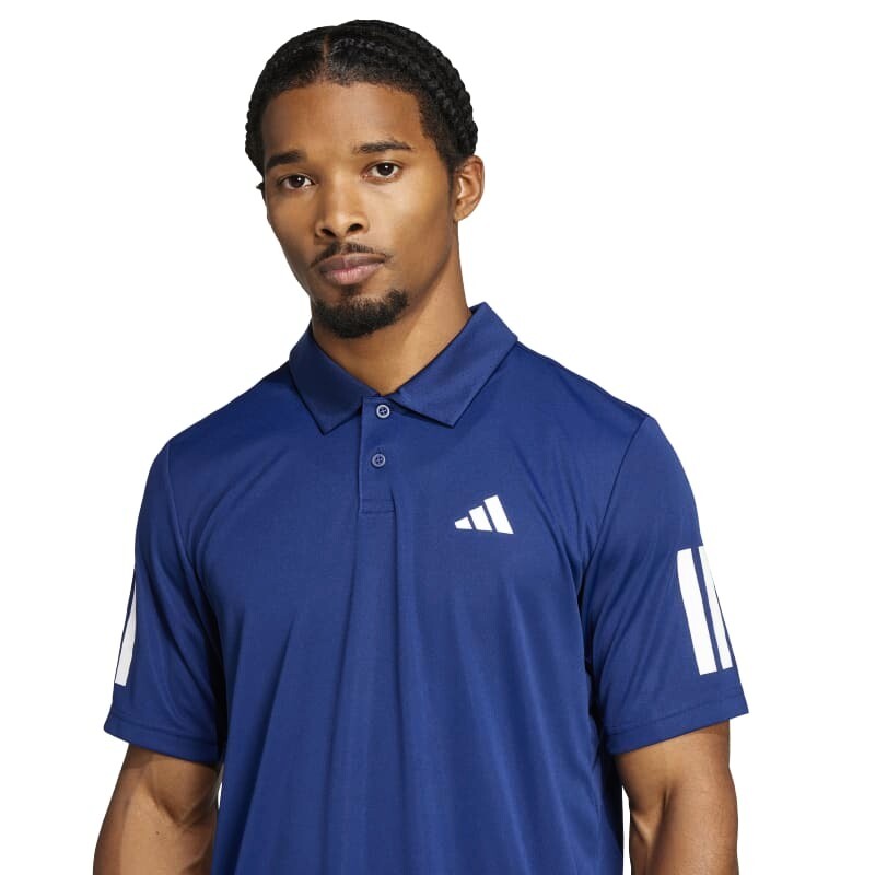 Pánské tričko adidas  Club 3 Stripes Polo Dark Blue XL - thumb (3)