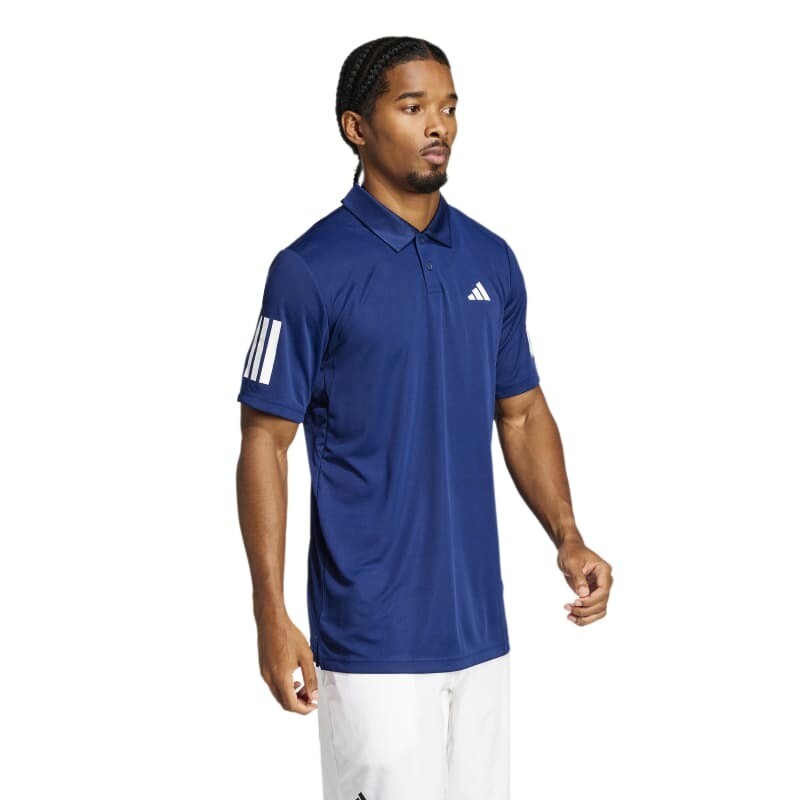 Pánské tričko adidas  Club 3 Stripes Polo Dark Blue XL - thumb (4)