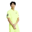 Pánské tričko adidas  Club 3 Stripes Polo Lucid Lemon