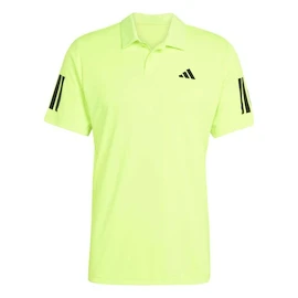 Pánské tričko adidas Club 3 Stripes Polo Lucid Lemon