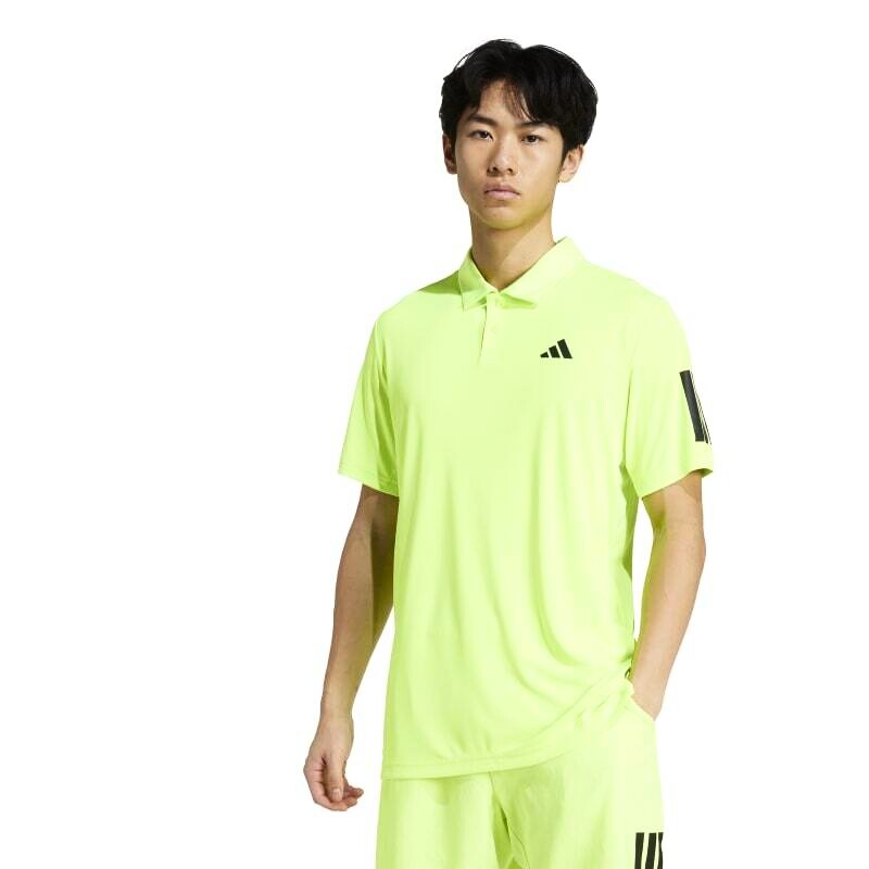 Pánské tričko adidas  Club 3 Stripes Polo Lucid Lemon M - thumb (2)