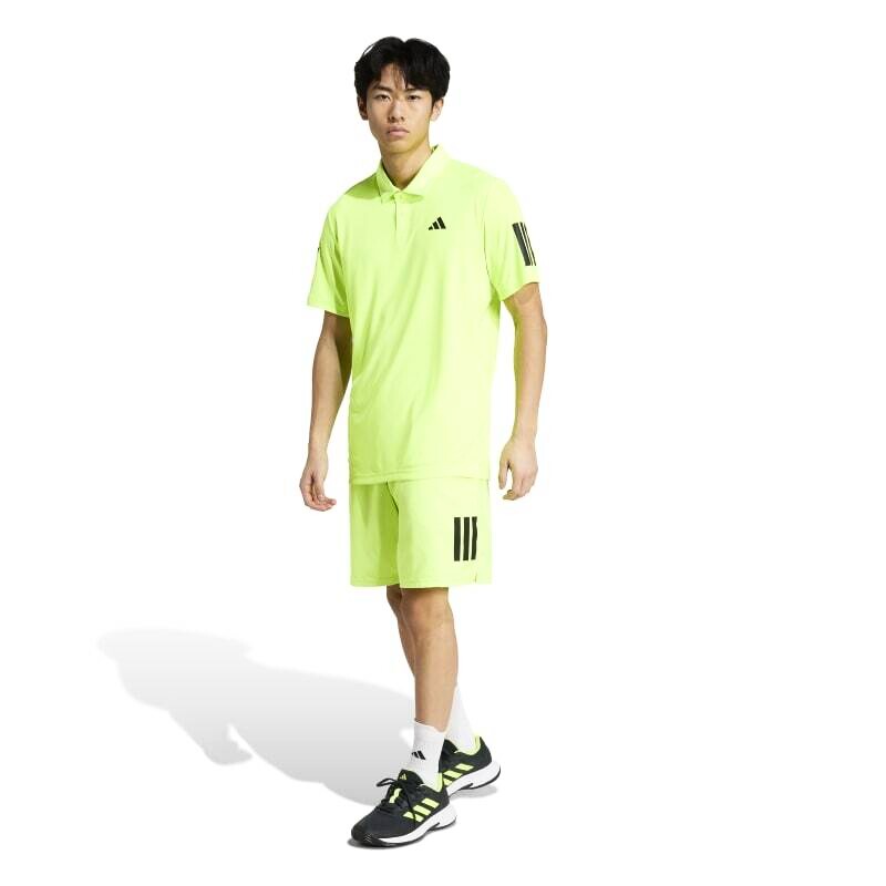 Pánské tričko adidas  Club 3 Stripes Polo Lucid Lemon M - thumb (4)