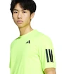 Pánské tričko adidas  Club 3 Stripes Tee Lucid Lemon