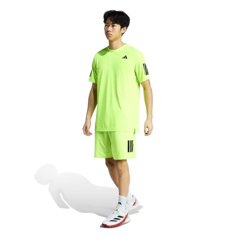 Pánské tričko adidas  Club 3 Stripes Tee Lucid Lemon M - thumb (6)