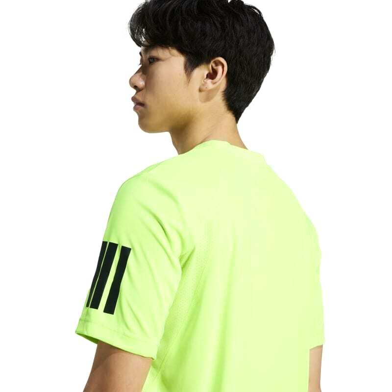Pánské tričko adidas  Club 3 Stripes Tee Lucid Lemon M - thumb (7)