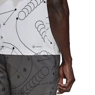 Pánské tričko adidas  Club Graphic Polo White