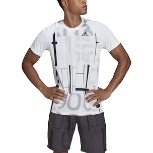 Pánské tričko adidas  Club Graphic Tee White