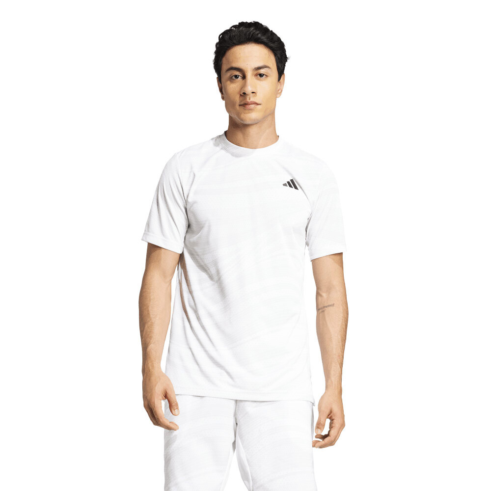 Pánské tričko adidas  Club Graphic Tee White/Grey M - thumb (1)