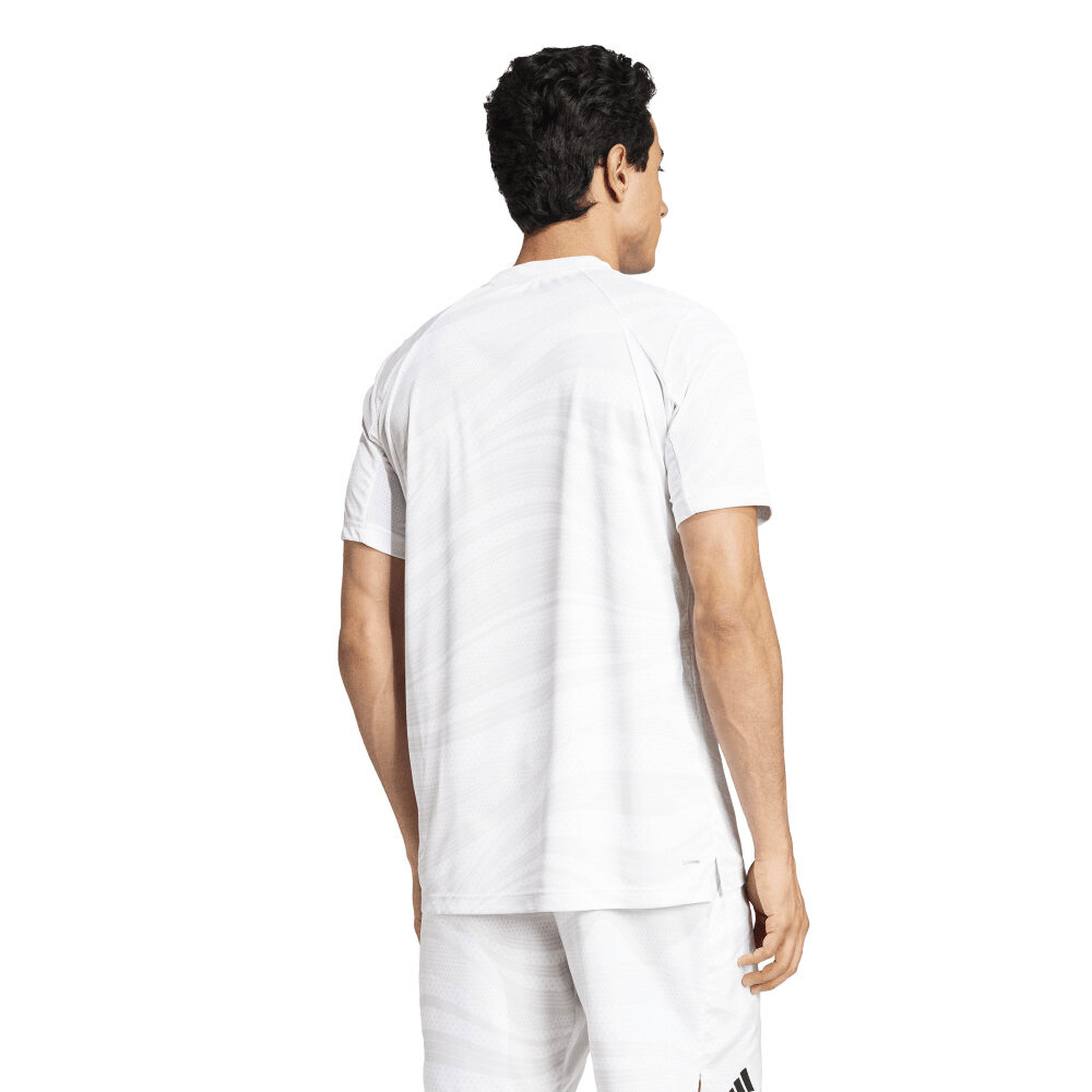 Pánské tričko adidas  Club Graphic Tee White/Grey M - thumb (2)