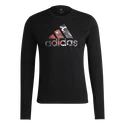 Pánské tričko adidas  Fast Graphic LS Tee Black