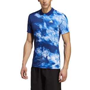 Pánské tričko adidas  Melbourne Tennis HEAT.RDY FreeLift Polo Shirt Blue