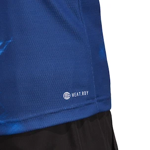 Pánské tričko adidas  Melbourne Tennis HEAT.RDY FreeLift Polo Shirt Blue