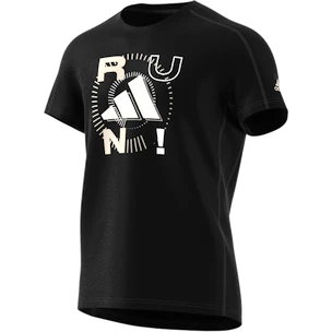 Pánské tričko adidas  Performance Run Logo 1 Black