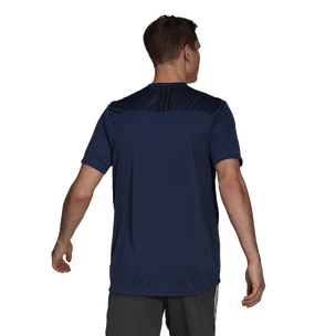 Pánské tričko adidas  Primeblue Designed 2 Move Sport 3-Stripes Tee Crew Navy