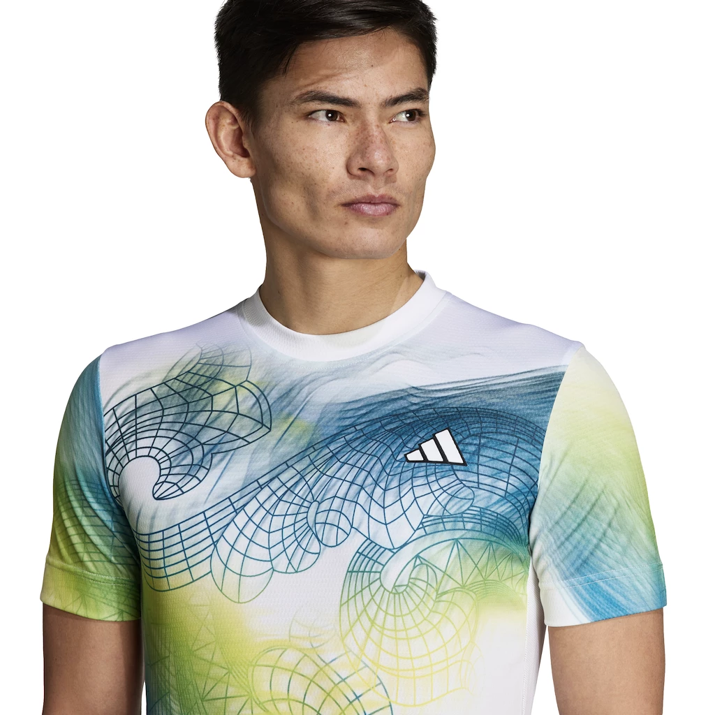 Pánské tričko adidas  Printed Tee Pro White