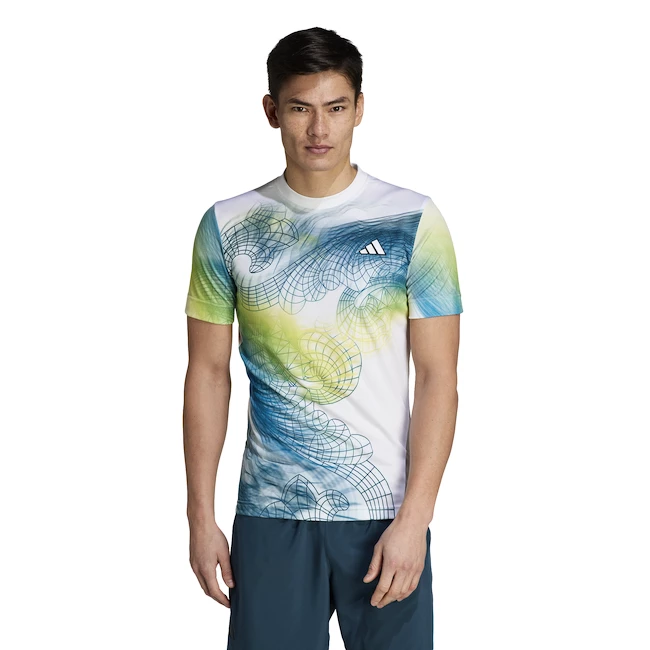 Pánské tričko adidas  Printed Tee Pro White