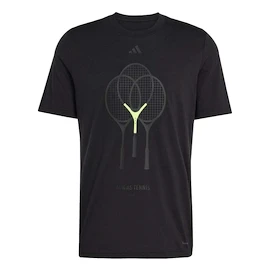 Pánské tričko adidas Rackets Graphic Tee Black