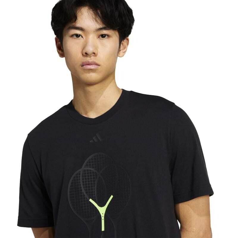 Pánské tričko adidas  Rackets Graphic Tee Black XL - thumb (4)